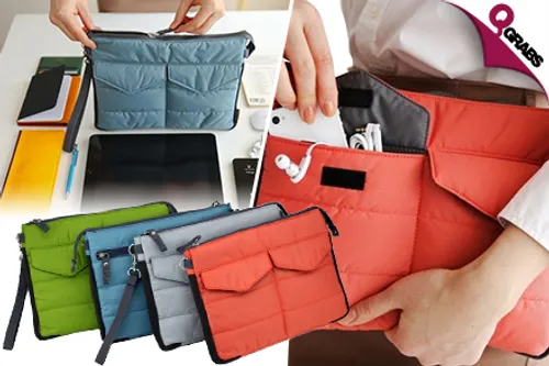 For QR39, Carry Your Phones, Notebooks & More with a Convenient Gadget Organizer Pouch - Choose from Four Smart Colors! (QR69 Value)